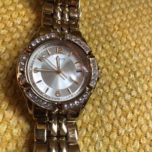 Guess Watch- Gold tone - with faux diamonds